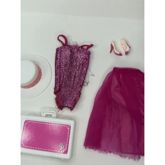 7 PC Vintage 1985 Day to Night Barbie Doll Outfit #7929 w/ Hat Shoes Briefcase + - Picture 4 of 10